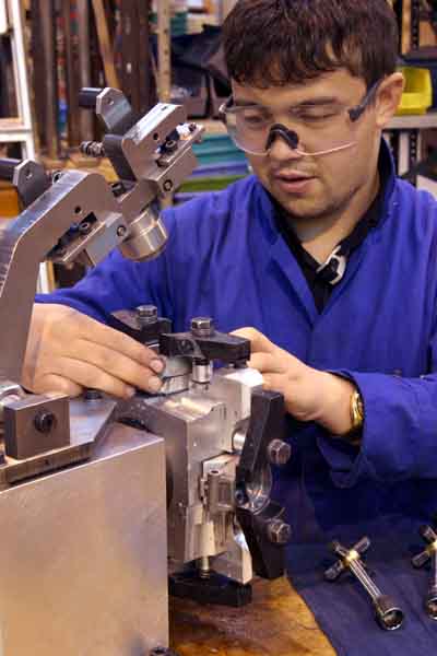 Loading casting onto CNC fixture