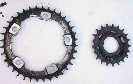worn sprockets